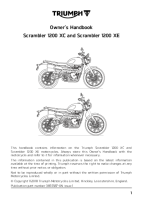 Triumph Scrambler 1200 XC XE - Owners Handbook EN 20181